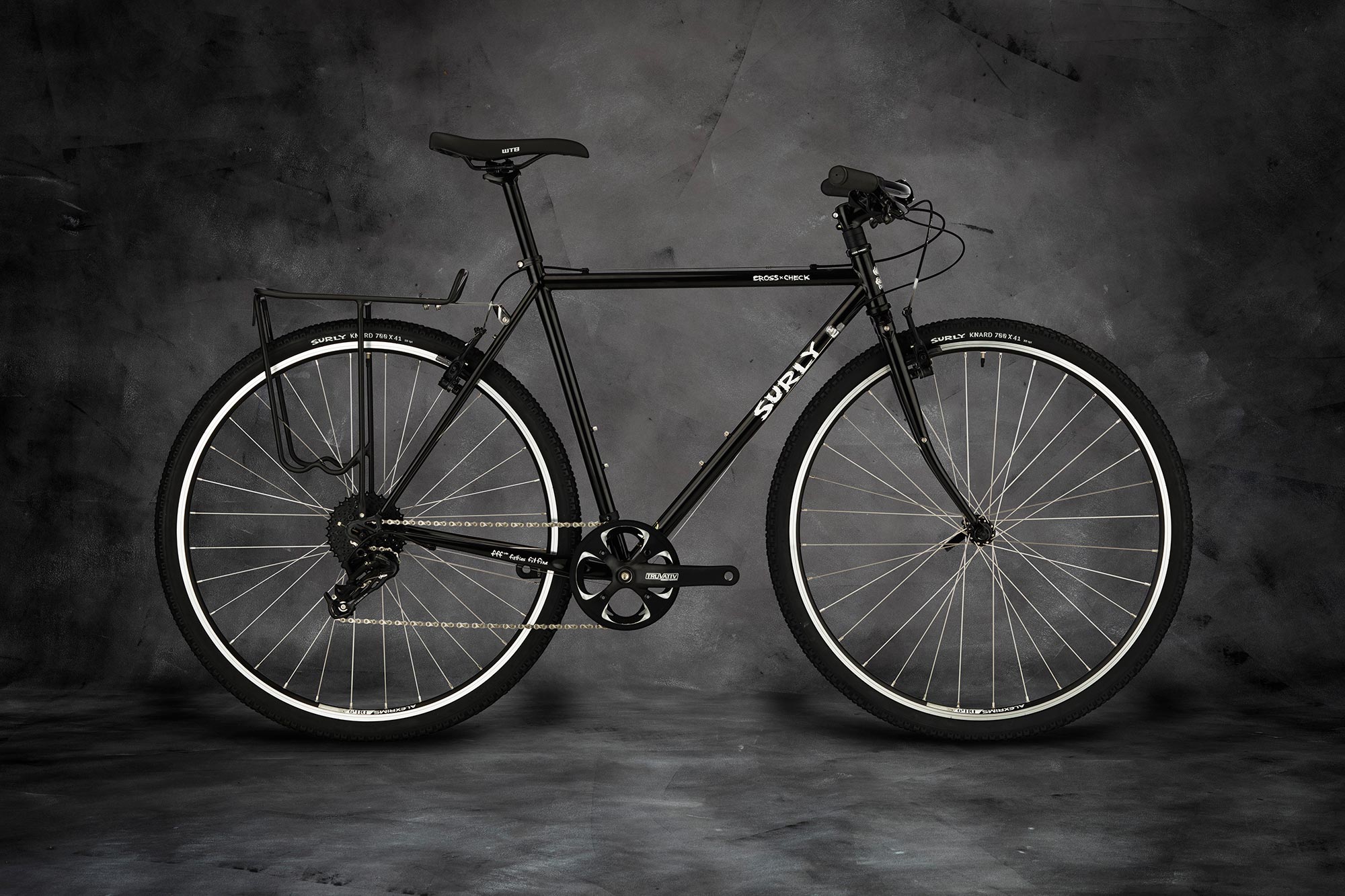 Surly Cross Check Bike - Gloss Black - right side view