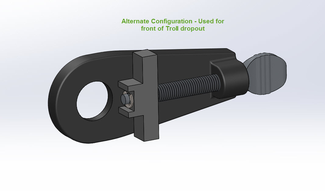 CAD graphic illustration of a Surly Snuggnut - In Alternate Configuration