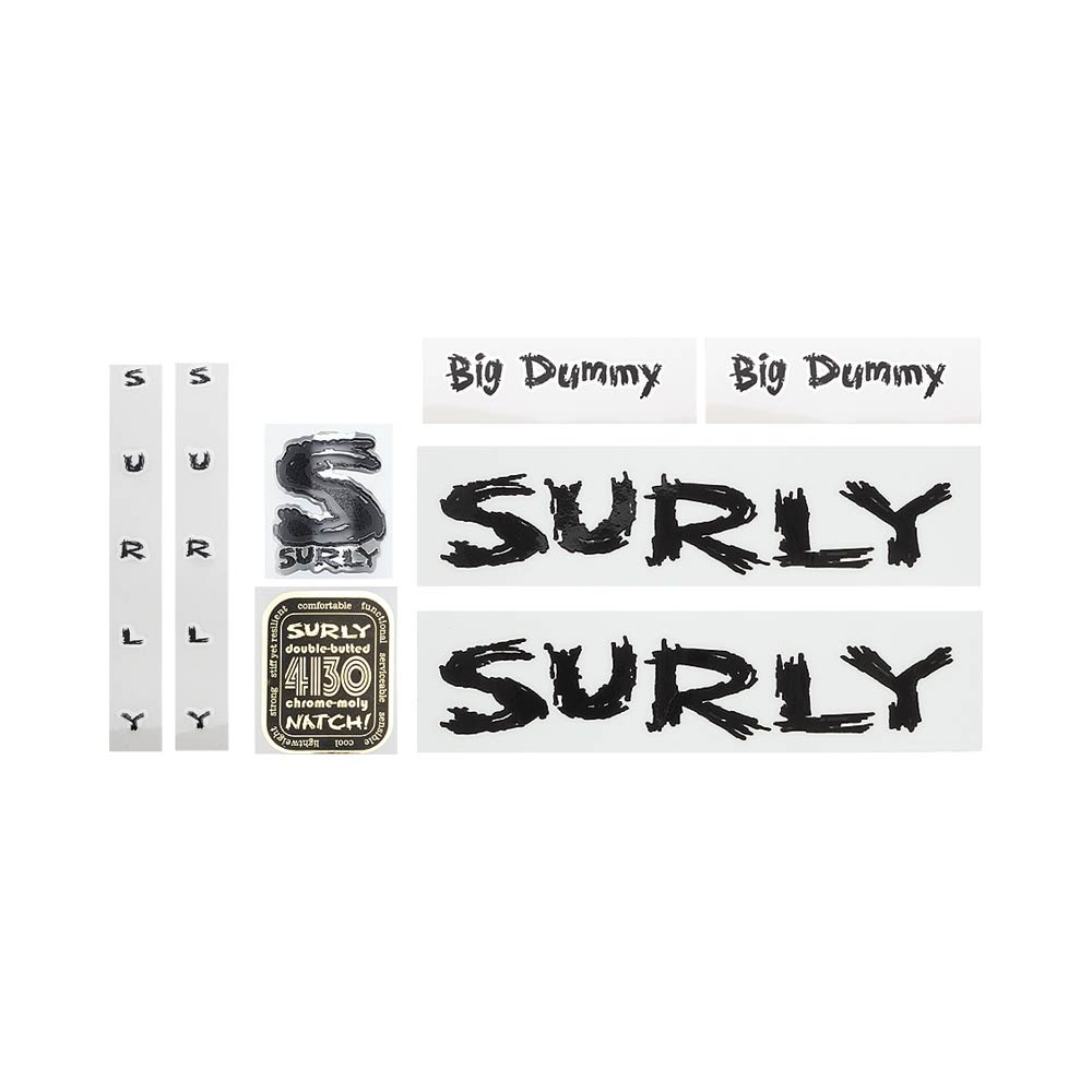 Big Dummy Decal Set, black