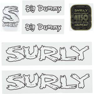 Big Dummy Decal Set, white