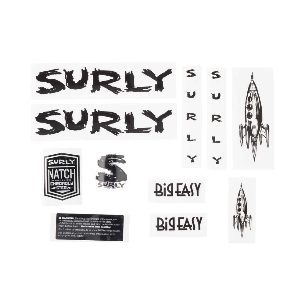 Big Easy Decal Set, black