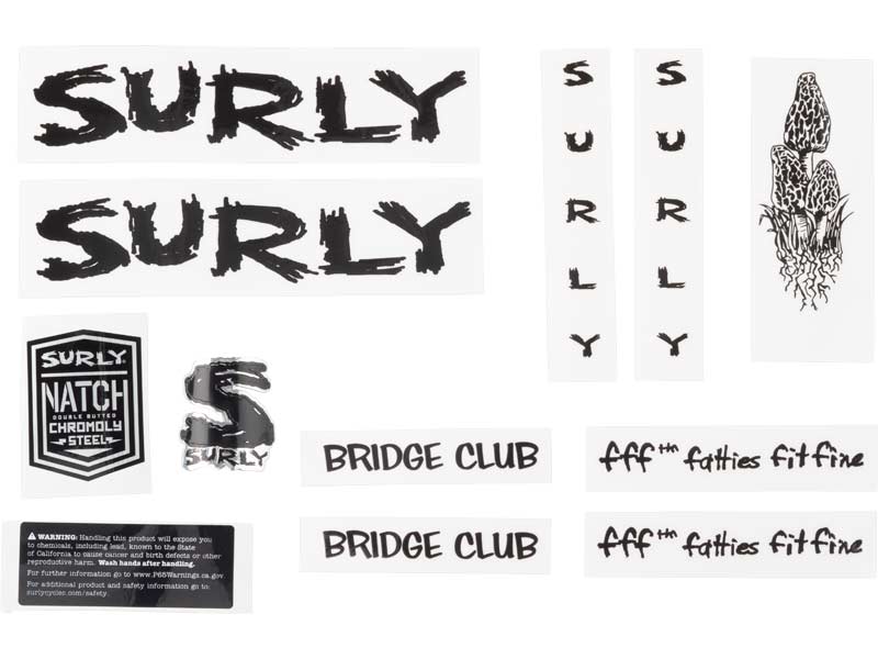 Bridge Club Decal Set, black