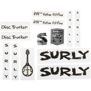 Disc Trucker Decal Set, metallic black