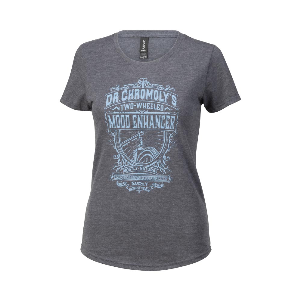 Surly Dr. Chromoly's Elixir Women's T-Shirt, Heather Dark Grey