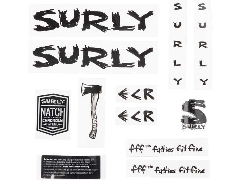 ECR Decal Set, black