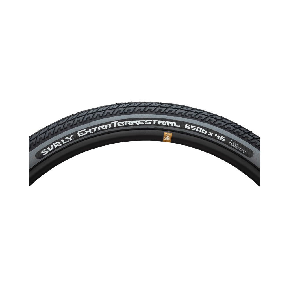 Surly ExtraTerrestrial - 650b x 46 - 60 tpi tire - sidewall view