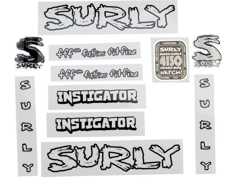 Instigator 2.0 Decal Set, black