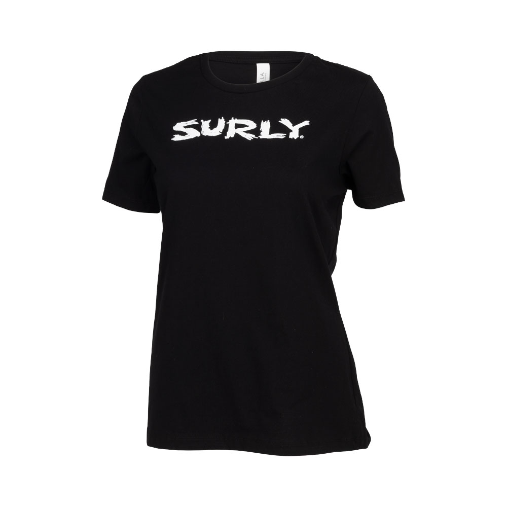 Surly Logo T-Shirt, Women's, black/white