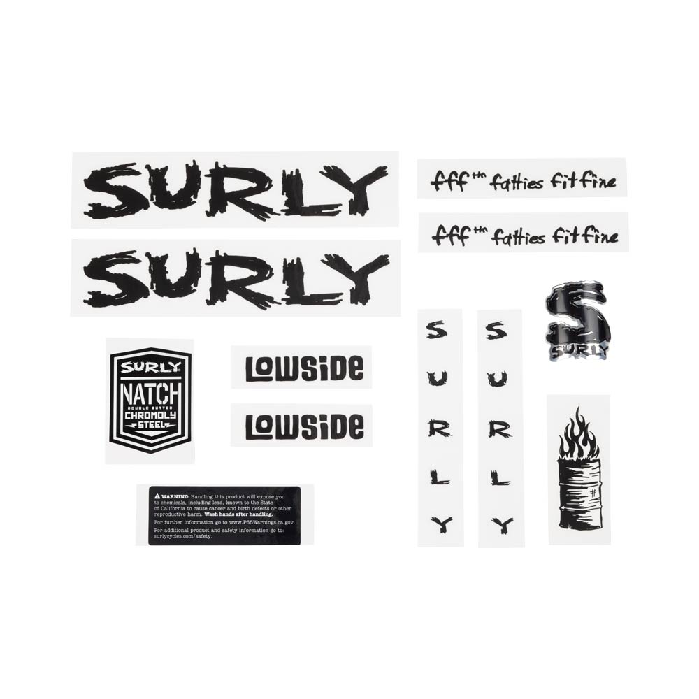 Lowside Decal Set, black