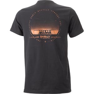 Surly Space Station Men's Tee, Black - backside view