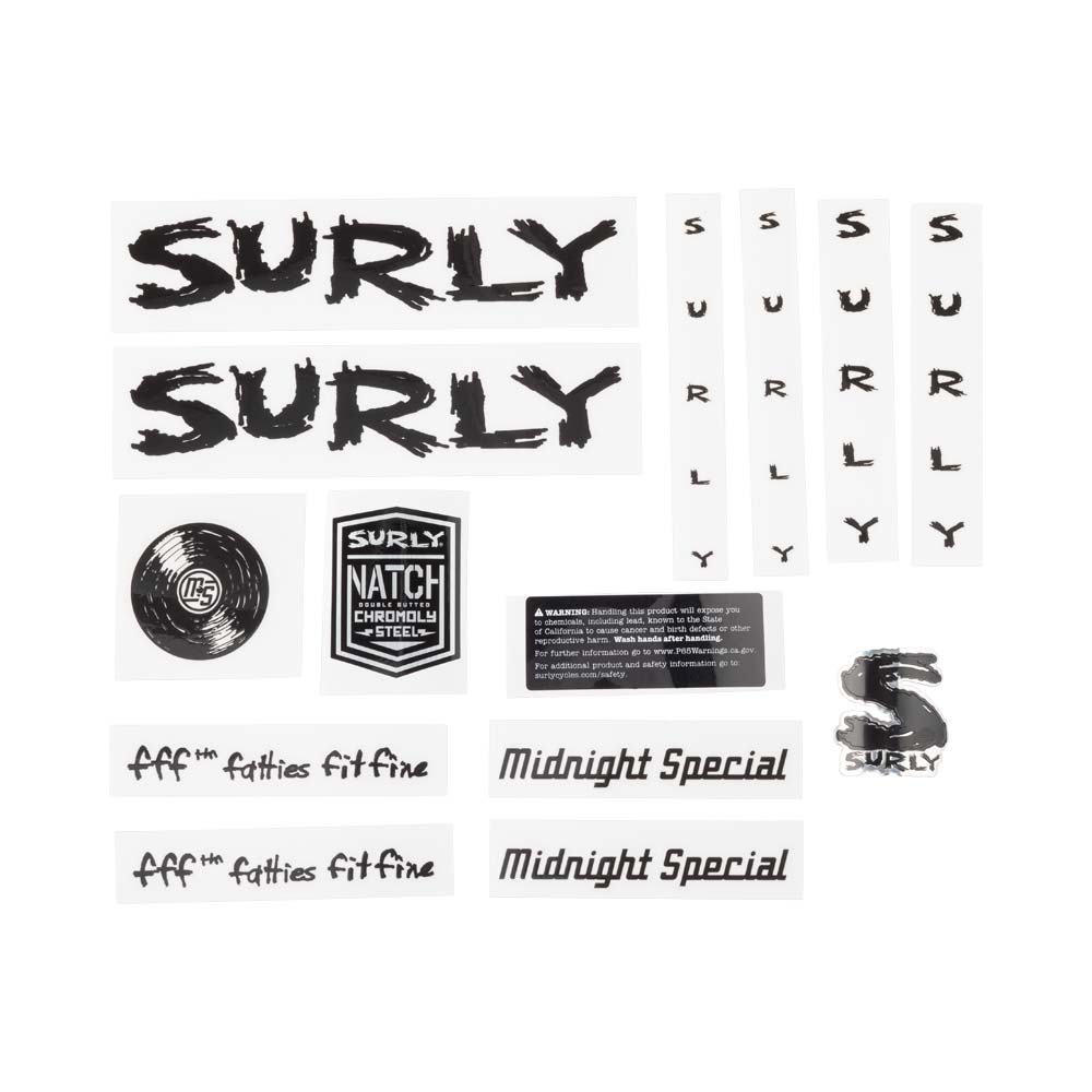 Midnight Special Decal Set, black