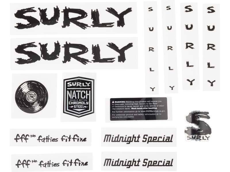 Midnight Special Decal Set, black