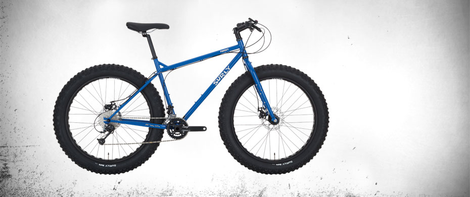 Surly Pugsley Fat Bike - Blue - right side view