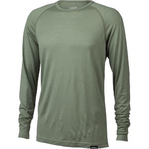 Surly Raglan Shirt Sage Green, front on white background