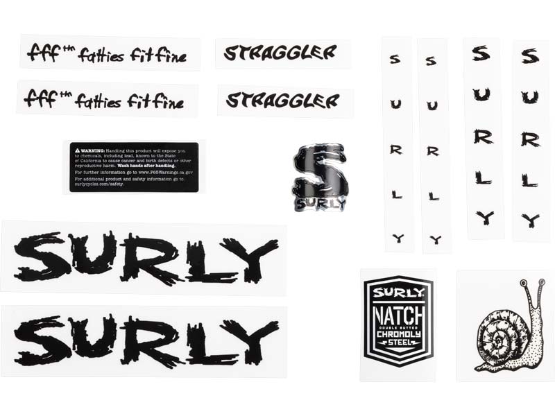 Straggler Decal Set, black