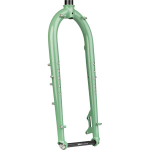 Surly Wednesday Fat Bike Fork, Shangri-La Green, on white background