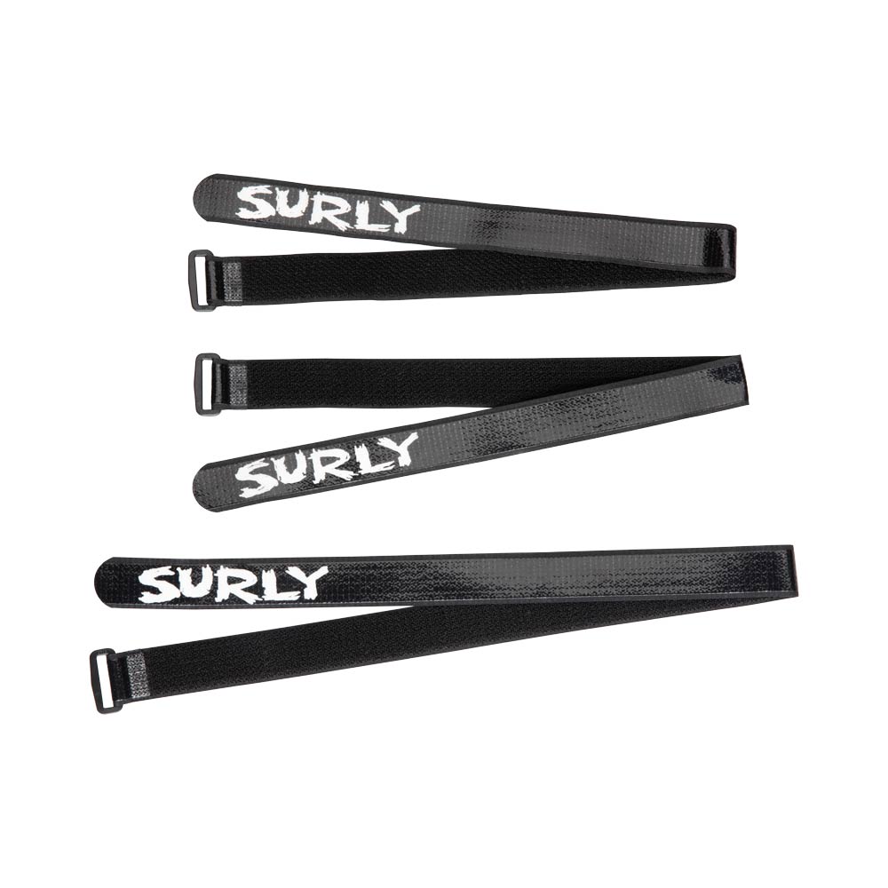 Surly Whip Lash Gear Strap, black - folded flat view